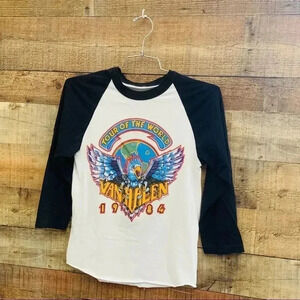 Vintage Authentic Tour Of The World Van Halen 1984 Shirt